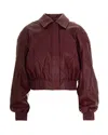 Rotate Birger Christensen Jacket In Burgundy