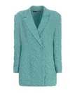 Rotate Birger Christensen Abito Giacca Rotate In Light Blue