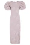 ROTATE BIRGER CHRISTENSEN JACQUARD MIDI DRESS