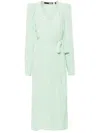 Rotate Birger Christensen Sequin-embellished Midi Dress In Green