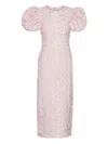 Rotate Birger Christensen Rotate Birgerchristensen Jacquard Midi Dress In Pink