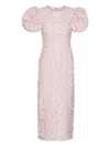 Rotate Birger Christensen Rotate Birgerchristensen Jacquard Midi Dress In Pink
