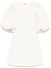 Rotate Birger Christensen Rotate Jacquard Mini Dress In 白色