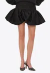 Rotate Birger Christensen Jacquard Mini Skirt In Black