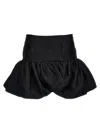 Rotate Birger Christensen Rotate High-waisted Mini Skirt In Textured Jacquard In Black