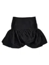 Rotate Birger Christensen Rotate High-waisted Mini Skirt In Textured Jacquard In Black