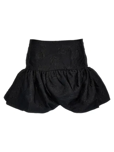 Rotate Birger Christensen 'jacquard Mini' Skirt In Black