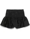 Rotate Birger Christensen Rotate High-waisted Mini Skirt In Textured Jacquard In Black