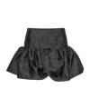 Rotate Birger Christensen Rotate High-waisted Mini Skirt In Textured Jacquard In Black