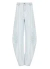 Rotate Birger Christensen Denim Stud Bandeau Top