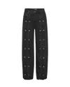 Rotate Birger Christensen Rotate Black Jeans With Decorative Buttons In Black