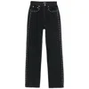 Rotate Birger Christensen Denim Straight-leg Jeans In Grey