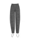 Rotate Birger Christensen Jeans Grigio Con Lacci In 100