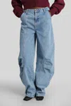 Rotate Birger Christensen Jeans In Blue Cotton In Blue