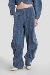 Rotate Birger Christensen Loose Fit Pants In Blue