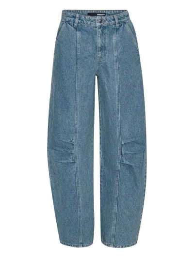 ROTATE BIRGER CHRISTENSEN PANELLED DENIM TROUSERS