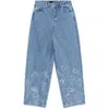 Rotate Birger Christensen Rotate Sunday Embellished Wide-leg Jeans In Multicolor