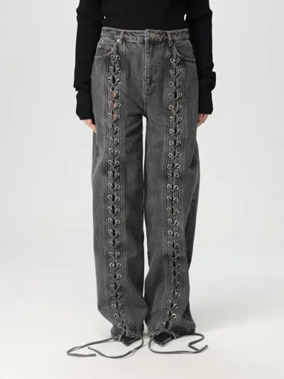 ROTATE BIRGER CHRISTENSEN JEANS ROTATE WOMAN COLOR BLACK,g49240002