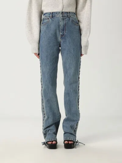 ROTATE BIRGER CHRISTENSEN JEANS ROTATE WOMAN COLOR BLACK,H25685002