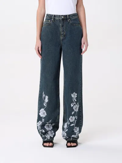 ROTATE BIRGER CHRISTENSEN JEANS ROTATE WOMAN COLOR BLUE,G46450009