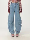 Rotate Birger Christensen Jeans Rotate Woman Color Blue In Blue