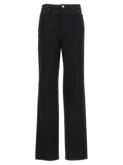 Rotate Birger Christensen Jeans 'twill High Rise' In Blue