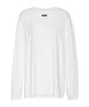 Rotate Birger Christensen Jersey Long-sleeve T-shirt In White