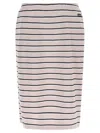 Rotate Birger Christensen Jersey Midi Skirt In Multi