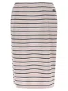 Rotate Birger Christensen Jersey Midi Skirt In Pink