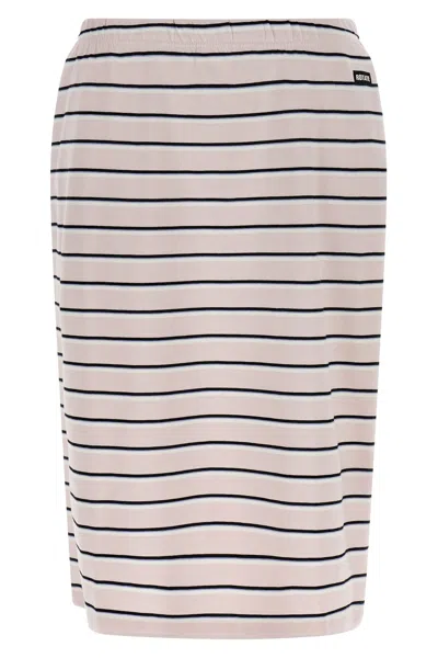 Rotate Birger Christensen 'jersey Midi' Skirt In Pink