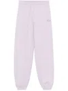 Rotate Birger Christensen Jersey Track Pants In Purple