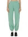 Rotate Birger Christensen Logo-embroidered Track Pants In Green