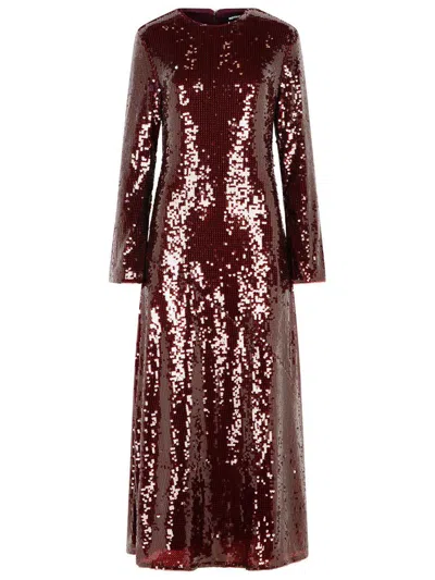 ROTATE BIRGER CHRISTENSEN ROTATE BIRGER CHRISTENSEN 'KAISA' BURGUNDY POLYESTER DRESS