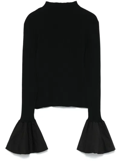 Rotate Birger Christensen Kapa Balloon Jumper In Black