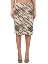 Rotate Birger Christensen Rotate Keisha Patterned Midi Skirt In Multicolour