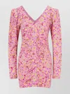 Rotate Birger Christensen Rotate By Birger Christensen Floral Mini Dress In Pink