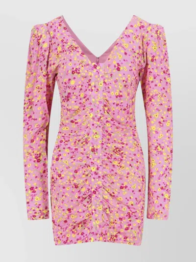 ROTATE BIRGER CHRISTENSEN KNEE LENGTH DRESS V-NECKLINE