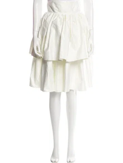 Pre-owned Rotate Birger Christensen Knee-length Skirt In White
