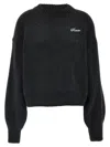 Rotate Birger Christensen Knit Crewneck' Sweater In Black