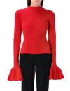 Rotate Birger Christensen Top Rotate Woman Color Red In Red