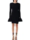Rotate Birger Christensen Rotate Birgerchristensen Knit Mini Cut-out Dress In Black