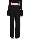 Rotate Birger Christensen Rotate Relaxed Fit Knit Pants In Black