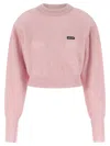 Rotate Birger Christensen Rotate Birgerchristensen Wool Puff Sweater In Pink