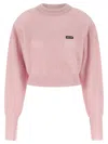 Rotate Birger Christensen Rotate Birgerchristensen Wool Puff Sweater In Pink