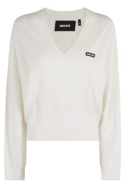 ROTATE BIRGER CHRISTENSEN KNIT V-NECK SWEATER
