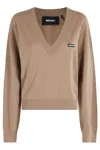 Rotate Birger Christensen Rotate Knit V-neck Sweater In Multi