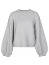 Rotate Birger Christensen Rotate Birgerchristensen Sweater With Wide Sleeves In Gray