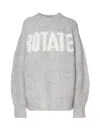 ROTATE BIRGER CHRISTENSEN KNITTED LOGO SWEATSHIRT