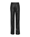 Rotate Birger Christensen Womens Sky Captain Braided-pattern Five-pockets Recycled-polyester Trouser In Black