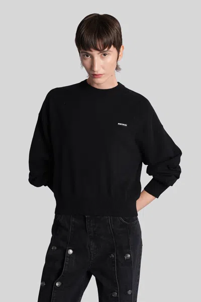 ROTATE BIRGER CHRISTENSEN KNITWEAR IN BLACK WOOL